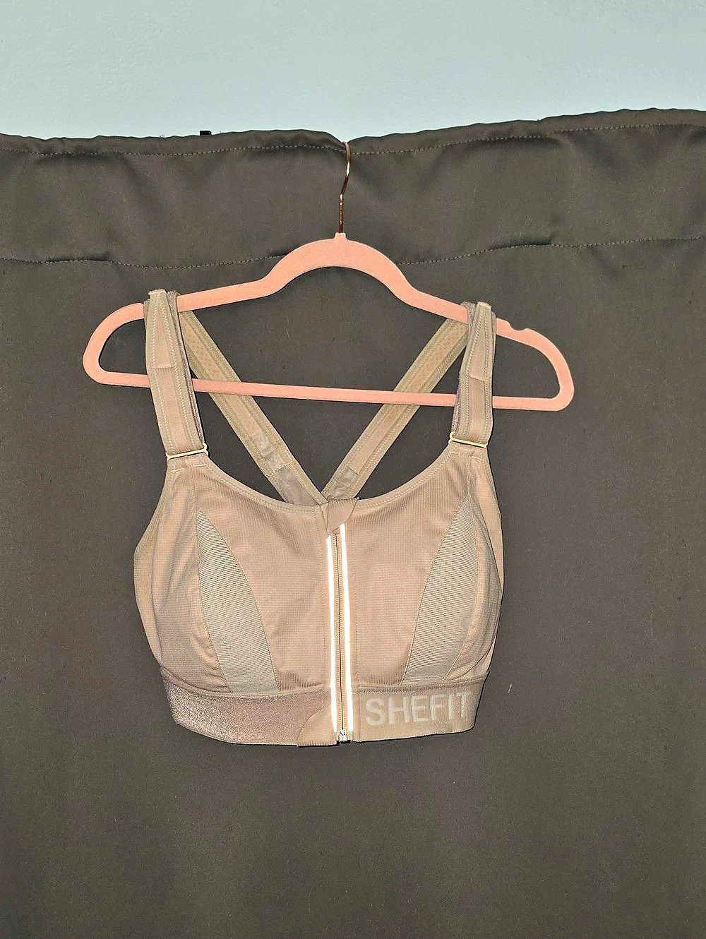 SHEFIT Ultimate Sports Bra Brown 2 Luxe